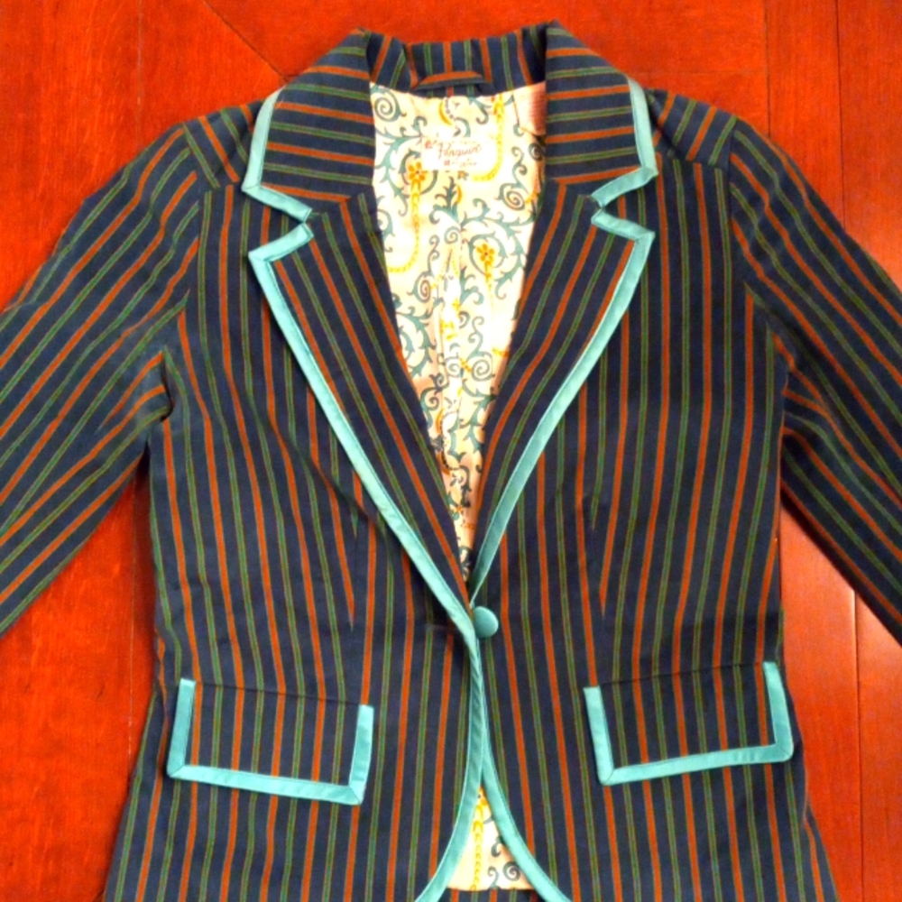 Authentic Penguin Original single button velvet blazer